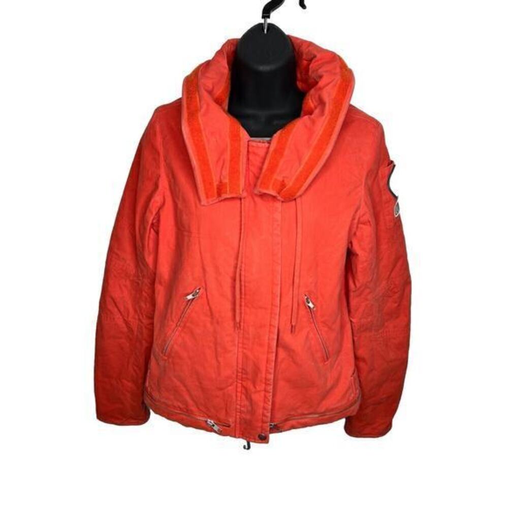 Vintage Juicy Couture Have A Juicy Day Love P&G Collared Orange Jacket Sz Small
